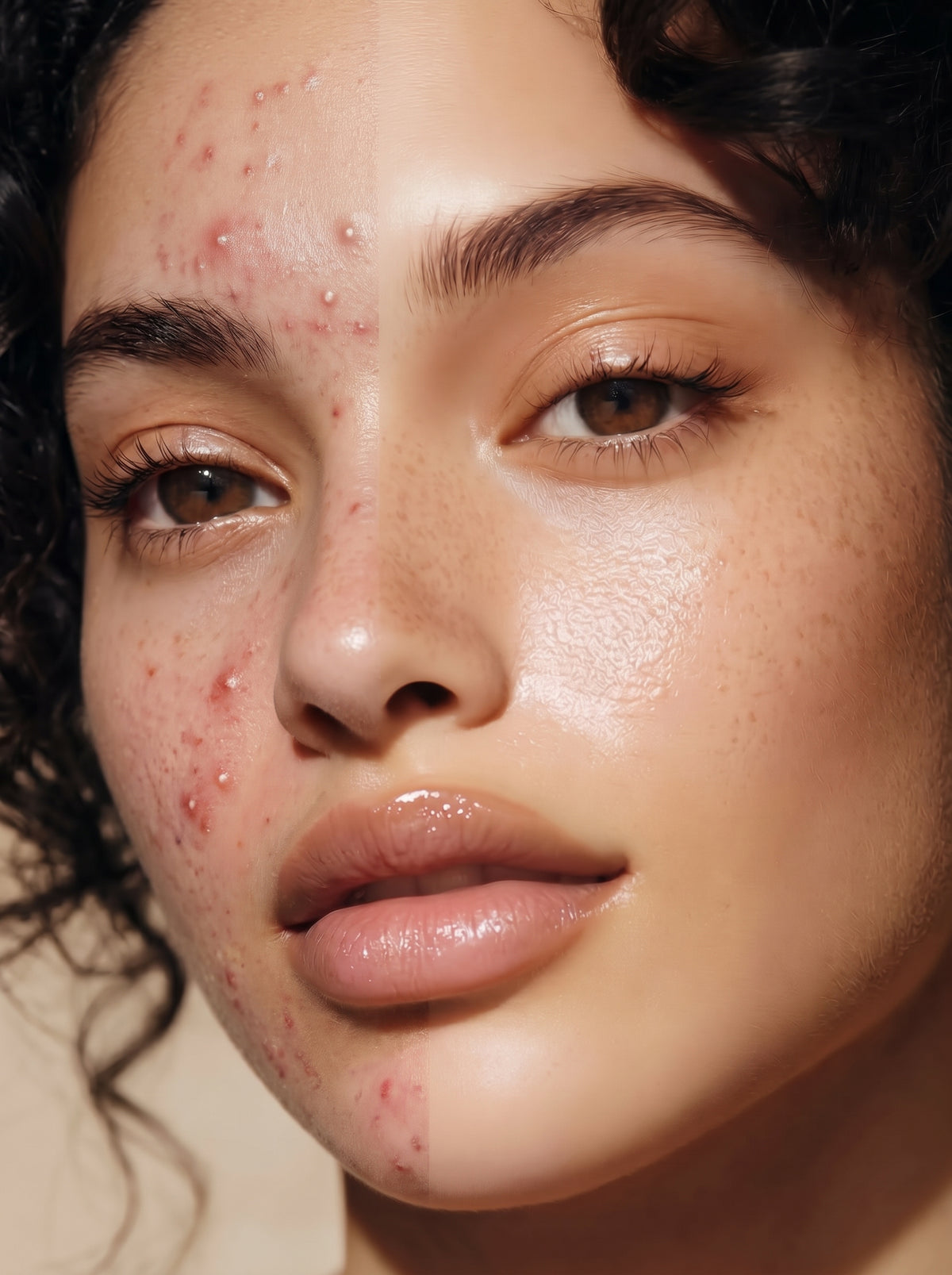 Glowing, radiant, dewy skin